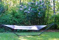 Relax in the hammock near the lilacs at the Self Realization Sevalight Centre for Pure Meditation, Healing & Counselling, Bath MI USA