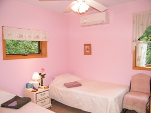 Rose room at the Self Realization Sevalight Centre for Pure Meditation, Healing & Counselling, Bath MI USA